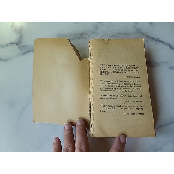 Remembrance Rock By Carl Sandburg Paperback - Picture 2 of 10